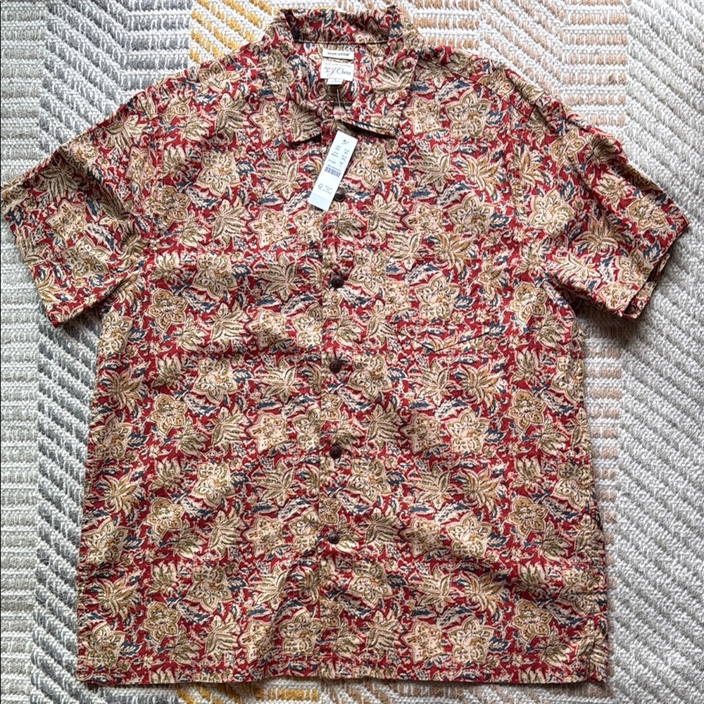J Crew Men’s Floral Shirt Size L
